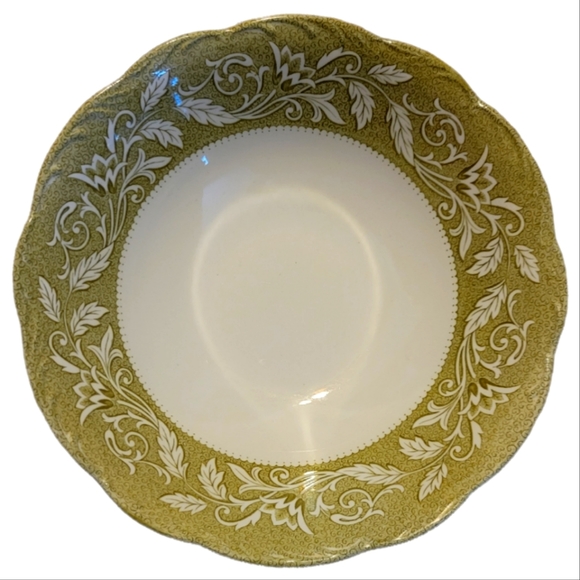 Vtg Vegetable Bowl J & G Meakin Sterling Renaissance Green Ironstone - Picture 1 of 4